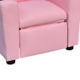 thumbnail image 4 of Sillón reclinable juvenil Benzara Nik 56 cm acolchado rosa, 4 of 5