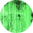 thumbnail image 1 of Ahgly Company Indoor Round Oriental Green Industrial Area Rugs, 4' Round, 1 of 4