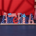 thumbnail image 2 of 4th of July DIY Wooden Lettering Party Decoration Patriotic Red White Blue Independence Day 1776-2026 Memorial Day Home Desk USA Gifts, 2 of 4