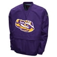 thumbnail image 2 of Men's Franchise Club Purple LSU Tigers Windshell Big Logo V-Neck Pullover Jacket, 2 of 3