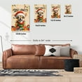 thumbnail image 5 of Merry Christmas Santa Chihuahua Scarf Twinkling Lights Xmas Holiday Vertical Matte Canvas Poster Dog Lover Gifts Idea Wall Art Home Decor - 00022, 5 of 5