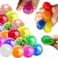 thumbnail image 1 of Pelota de goma suave TPR con forma de gota de agua para niños y adultos, pelota para apretar, pelota de uva para jugar, 1 of 3