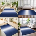 thumbnail image 5 of Navy Blue Ombre Rectangle Rug 4'x6' Modern Abstract Gradient Minimalist Washable Area Rugs for Living Room Bedroom Entryway Non Slip&nbsp; Entrance Door Mat Indoor Floor Carpet, 5 of 9