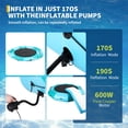 thumbnail image 2 of nflatable Water Trampoline, 10FT 15FT, Floating Water Trampoline for Adults for Lake Pool Ocean, w/ 4-Step Rope Ladder/Mooring Ropes/Infatable Nozzles/Reversible Air Pump/Anchor Bags, 2 of 7