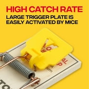 Victor Wide Pedal Mouse Trap - Wooden Mouse Trap - Easy to Use - 2 Pack