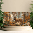 thumbnail image 4 of 1 Pcs 2D Flat License Plate Covers & Frames, Deer in Autumn For Decorative Front, Waterproof For Decoration Aluminum License Plate Covers & Frames Cover For Men Women, 12" X 6", 4 of 6