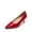 RED-PAT, variant on Womens Low Heel Stiletto Pump Shoes Round Toe Slip On Dress Work Party Shoes