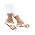 thumbnail image 3 of Bellella Women Flat Platform Espadrilles Sandals Ladies Summer Beach Thong Ring Shoes, 3 of 7
