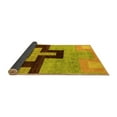 thumbnail image 2 of Ahgly Company Indoor Rectangle Abstract Yellow Modern Area Rugs, 7' x 10', 2 of 4