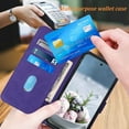 thumbnail image 2 of Compatible for Moto G Power 2022 Case Wallet,[Kickstand][Wrist Strap][Card Holder Slots] TPU Interior Protective PU Leather Folio Flip Cover for Motorola G Power (2022) Case (Purple), 2 of 7