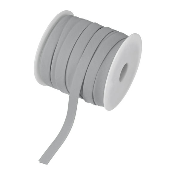 Uxcell Double Fold Bias Tape 1/2" 25 Yards for Sewing/Seaming/DIY Gray