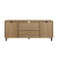 thumbnail image 4 of Walker Edison 58" Engineered Wood 2-Doors TV Stand in Coastal Oak, 4 of 8