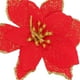 thumbnail image 4 of Wosthever Paño árbol de Navidad decorativo flor falsa moda brillante hogar jardín fiesta Artificial Festival flores Decoración Kits de decoración para fiestas rojo navideño, 4 of 6