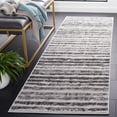 thumbnail image 4 of SAFAVIEH Adirondack Katina Striped Area Rug, Ivory/Charcoal, 10' x 14', 4 of 11