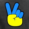 thumbnail image 3 of CafePress - Ukrainian Flag Peace Sign Ukra Long Sleeve T Shirt - Women's Long Sleeve Graphic Tee Casual Fit, 3 of 4