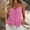 Hot Pink, variant on Women's Button Down Cami Tank Tops Sleeveless U-Neck Spaghetti Strap Flowy Summer Blouse Shirts L