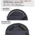 thumbnail image 4 of 2 Pack Bike Wheel Bags 27.5" Bicycle Tires Storage Cover Cycling Wheelset Carry Handbag Waterproof for Road Bike Mountain Bike Track Bike Downhill Bic, 4 of 5