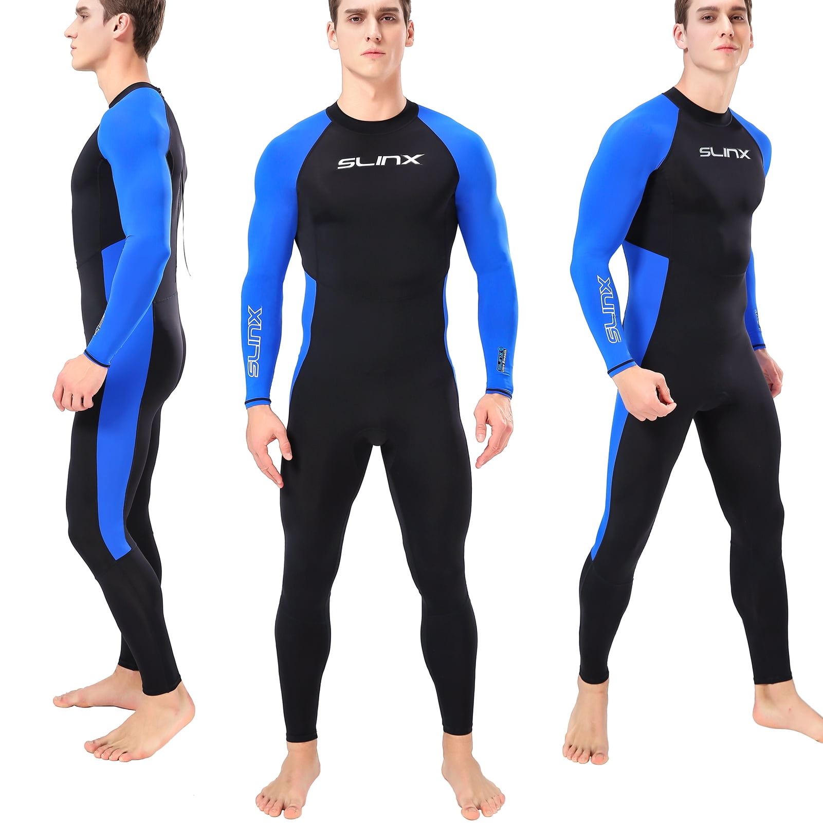 Adults Full Body Wetsuit Women Men Long Sleeve One-piece Surfing Diving Swimwear 