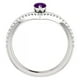 thumbnail image 1 of Anillo HUOGUO Creative Minimalista Geométrico con Diamante Morado, 1 of 5