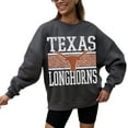 thumbnail image 2 of Women's Gameday Couture Charcoal Texas Longhorns Premium Fleece Pullover Sweatshirt, 2 of 4
