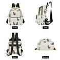 thumbnail image 4 of FORMRS Mini Backpack Purse for Women Quilted Travel Daypack Casual Shoulder Bag, Black Cute Cats, 4 of 7