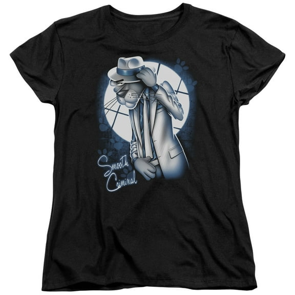 Pink Pantherooth Criminal Women's T-Shirt Black