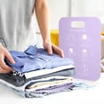 thumbnail image 4 of 2Pcs Shirt Folding Board Clothes Folder Plastic Laundry Organizer for T-Shirts Collared Dress and More Home Closet Storage, 4 of 4