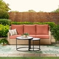 thumbnail image 2 of Better Homes & Gardens River Oaks Outdoor 5-Piece Wicker Conversation Set with Patio Cover,  Red, 2 of 3