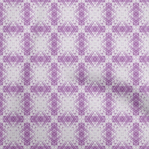 oneOone Cotton Cambric Purple Fabric Asian-Tie & Dye- Texture Craft Projects Decor Fabric Printed By The Yard 56 Inch Wide