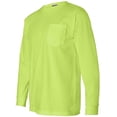 thumbnail image 2 of 8100 Bayside USA Pocket Long Sleeve T, 2 of 4