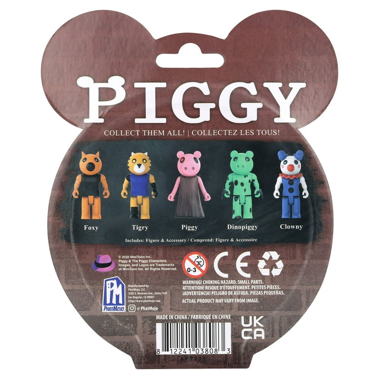 PIGGY Roblox Collectible Plush Series 1 - Clowny, Piggy and Tigry (one item)