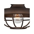 thumbnail image 3 of Franklin Iron Works Park Rustic Outdoor Barn Lights Fixtures Set of 2 Oil Rubbed Bronze 9" Open Cage for Post Exterior Light Barn Deck Post Light Yard, 3 of 9