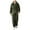 Green, variant on Men's Jumpsuit Casual Long Sleeve Zipper Hooded Pajamas Comfortable Sleepwear Suit for Winter Warmth and Style