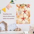 thumbnail image 4 of FORMRS Acrylic Clipboard with Low Profile Clip Standard A4 Letter Size, 12.5" x 9", Orange Starfish, 4 of 8