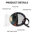 thumbnail image 4 of Love 2pcs PU Leather Round Bag Tags Suitcase Handbag Tags with Privacy Cover and Name ID Tag for Travel Luggage, Handbags, Backpacks, School Bags, 4 of 6