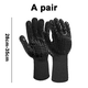 thumbnail image 2 of Guantes para horno Guantes resistentes al calor de 932 °F, guantes para parrilla resistentes a cortes, guantes de silicona antideslizantes para barbacoa, guantes de cocina seguros para cocinar, 2 of 5
