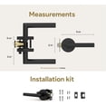 thumbnail image 4 of Mega Handles | Ronn Passage Door Lever | Matte Black, 4 of 4