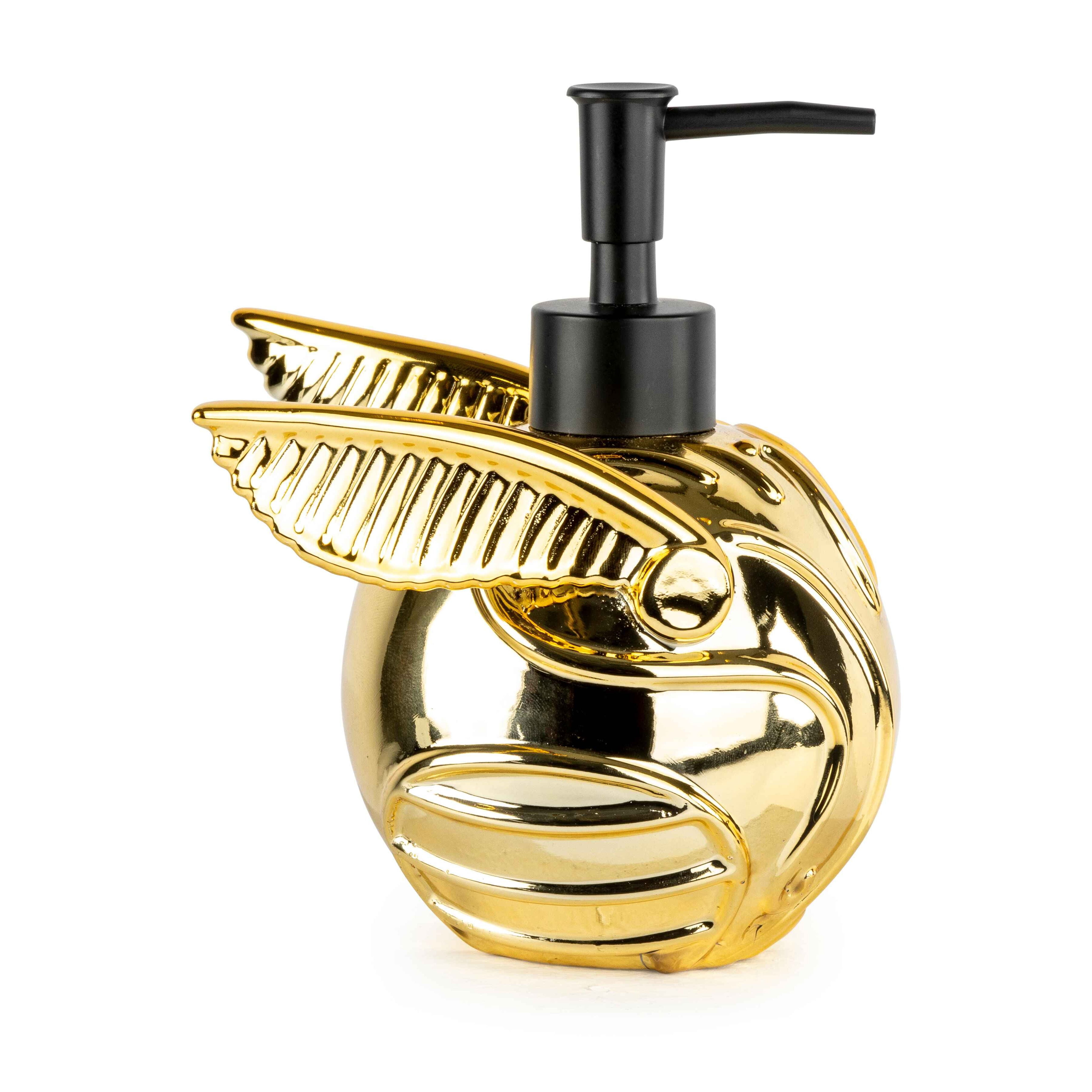 Harry Potter Golden Snitch Lotion Pump, Poly-Resin, Gold, Warner Bros