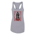 thumbnail image 2 of Wild Bobby, Our Lady of Guadalupe Blessed Virgin Mary Religious, Inspirational/Christian, Women Racerback Tank Top, Heather Grey, Small, 2 of 3