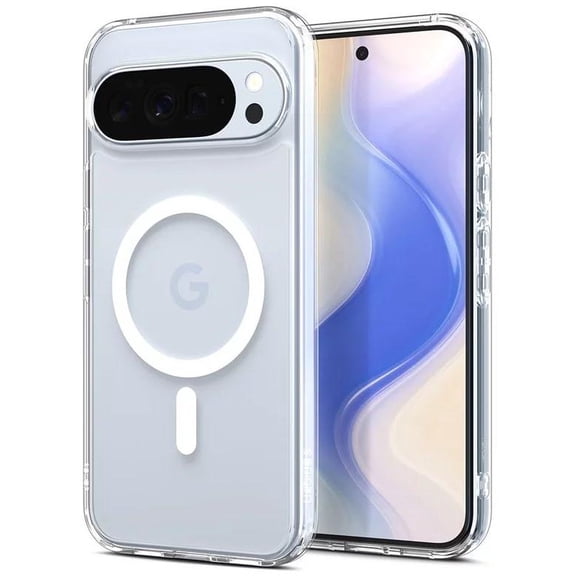 Spigen Ultra Hybrid Case with Pixelsnap for Google Pixel 10 Pro XL 6.8" Clear White - ACS09725