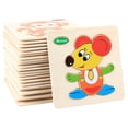 thumbnail image 4 of Rompecabezas tridimensional de tráfico de animales de dibujos animados para niños de madera, juguetes de rompecabezas de inteligencia para bebés, juguetes para niños de 1 a 3 años, 4 of 6