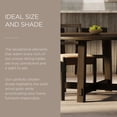 thumbnail image 6 of Maven Lane Sasha Round Wooden Dining Table in Weathered Brown Finish, 6 of 7