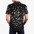 thumbnail image 3 of Balery Butterfly1 Printed Men’s Short Sleeve Polo Shirt, Midweight Men's Shirt,Golf Polo shirts -Medium, 3 of 8