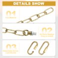 thumbnail image 3 of Uxcell 1 Ft Light Fixture Chain, 2 Set Lighting Chain with Quick Link Connectors Up to 110 lbs Bronze, 3 of 7