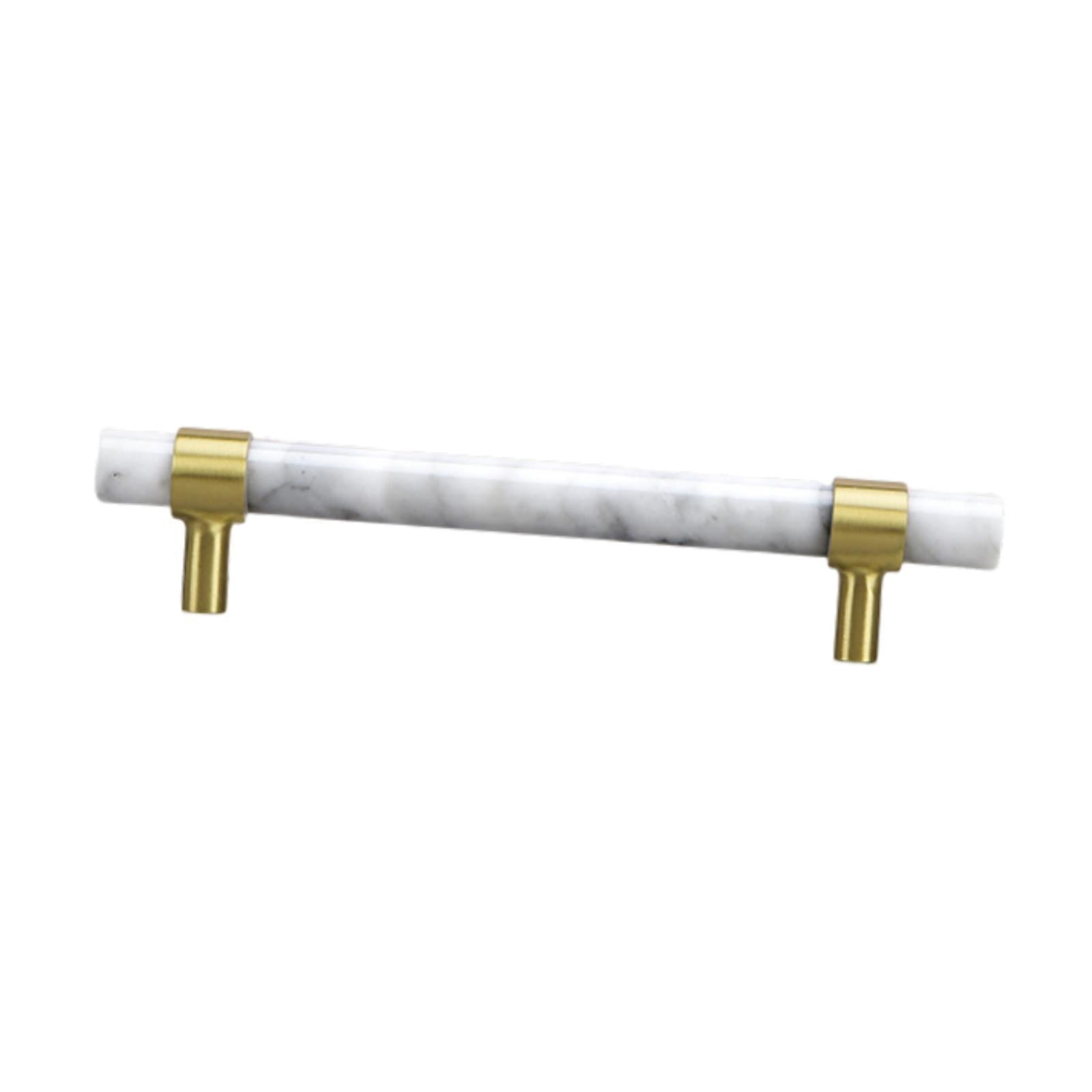 Drawer Handle Cabinet Pull Marble Bar Elegant Brass Design for Kitchen Bathroom Dresser Drawers