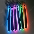 thumbnail image 1 of Corbatas de alambre negro para hombres y niños, decoración de fiesta de boda, lazo luminoso LED de neón para EL cuello, regalo, 1 of 3