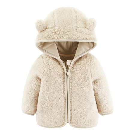

kpoplk Baby Coat Baby Jacket Toddler Boys Girls Denim Jacket Button Hoodie Overcoat Cowboy Jean Jacket Outerwear Jacket Coat(Khaki)