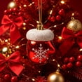 thumbnail image 5 of Christmas Hanging Ornaments Santa Snowman Candy Cane Pendants Indoor Xmas Party Tree Decor Pendants Set, 5 of 6