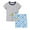 Pattern 2, variant on KAWELL Boys Popular Cartoon Printed Children's Short-Sleeved Shorts Suit Pajamas Home Wear Casual for 3-8 years
