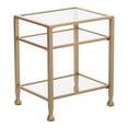 thumbnail image 1 of SEI Furniture Jaymes Gold Metal and Glass End Table in Soft Gold, 1 of 3
